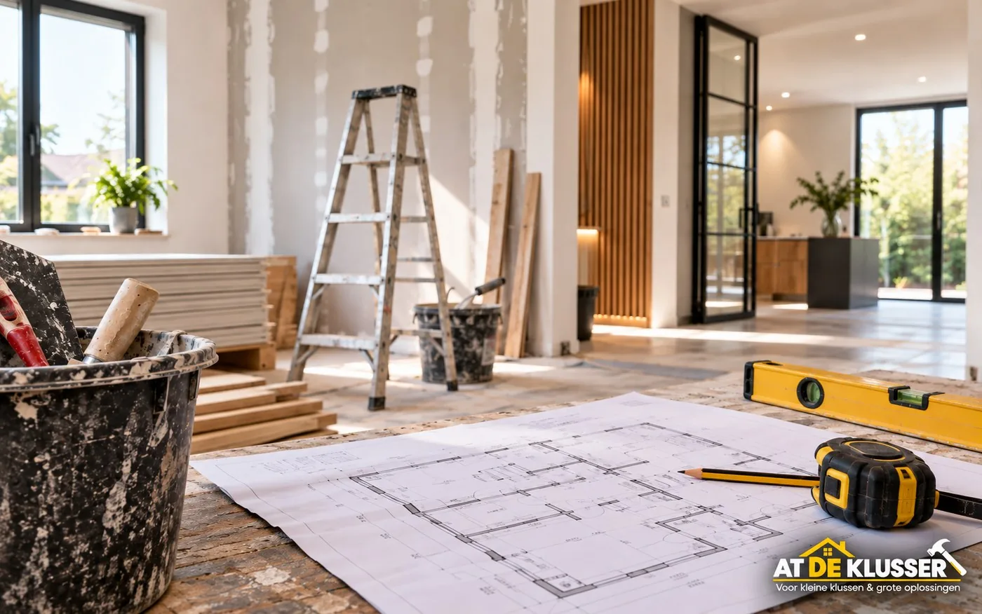 Renovatie en verbouwing door AT DE KLUSSER